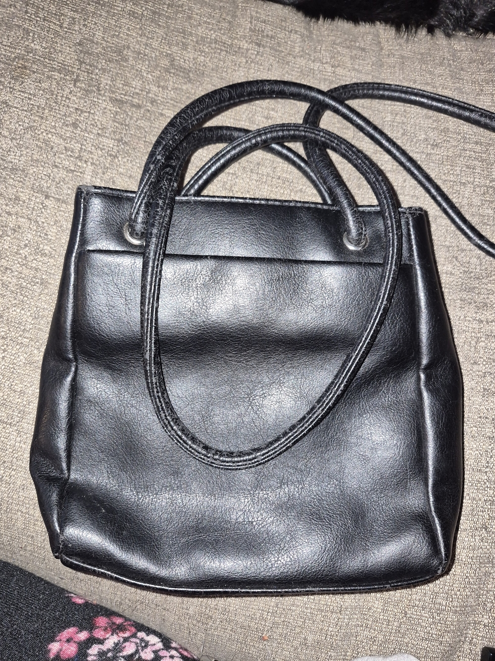 croft & barrow Black Crossbody Tote Bag